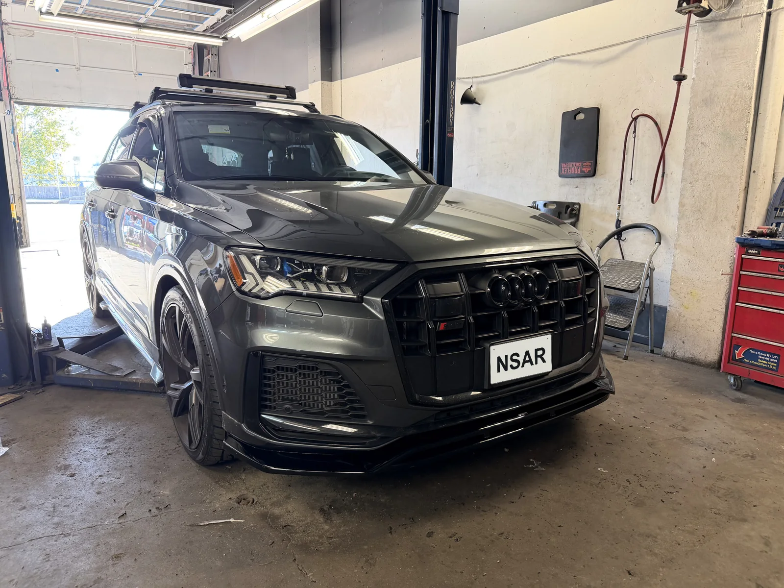 Audi SQ7 in the North Shore Auto Repair workshop